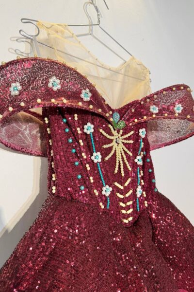 Burgundy Homecoming Cocktail Dress – CT0054