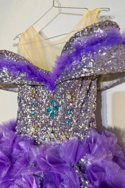 Purple/Silver Homecoming Cocktail Dress – CT0056
