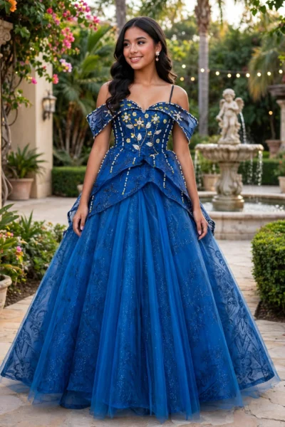 Royal Blue Quinceañera Ball Gown – BG0006