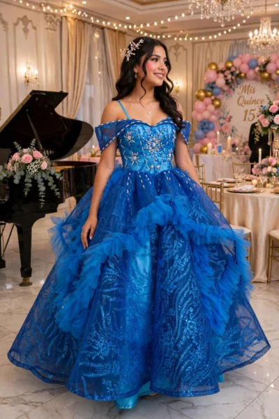 Royal Blue Quinceañera Ball Gown – BG0017