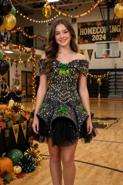 Black Homecoming Cocktail Dress – CT0001