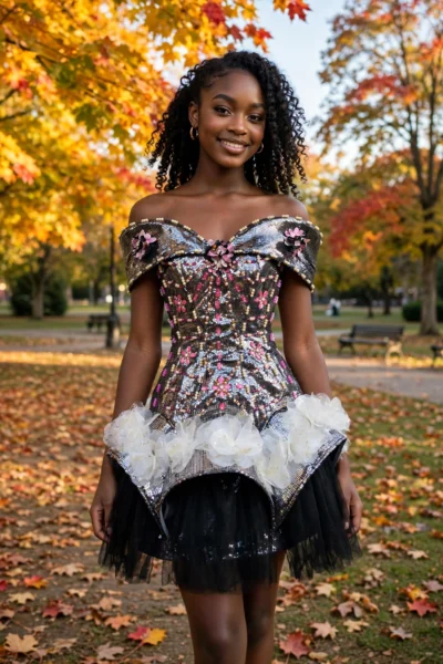 Black/Pink Homecoming Cocktail Dress – CT0002