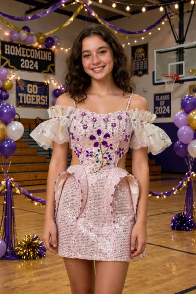 Pink Homecoming Cocktail Dress – CT0006