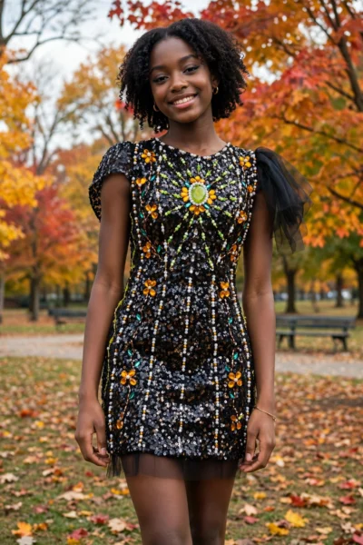 Black Homecoming Cocktail Dress – CT0015
