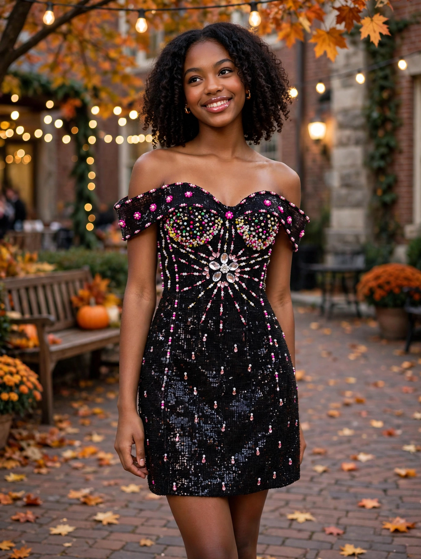 Black/Pink Homecoming Cocktail Dress – CT0022