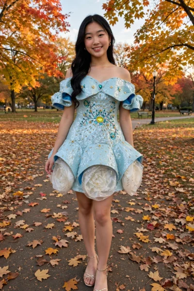 Light Blue Homecoming Cocktail Dress – CT0024