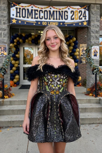 Black Homecoming Cocktail Dress – CT0045